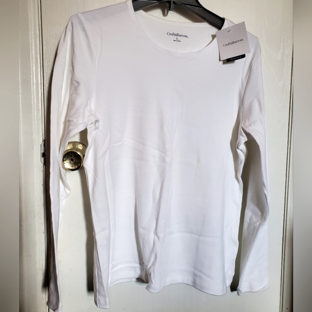 NWT white long sleeve